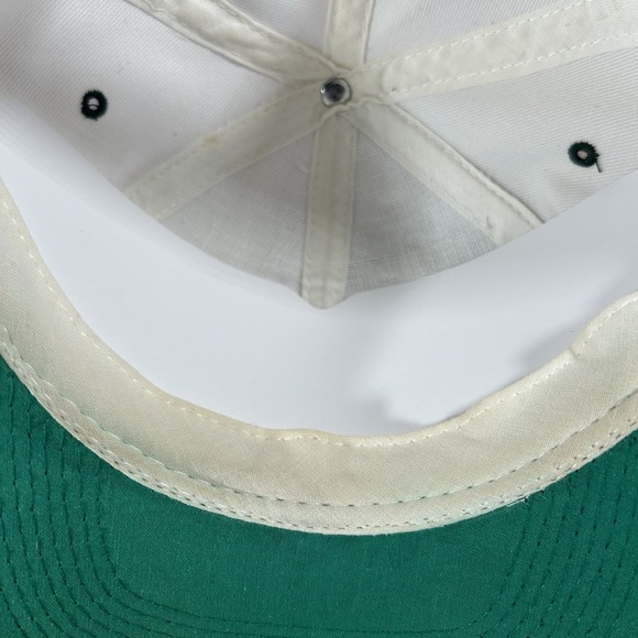 VTG Green Bay Packers Snapback Hat NFL Headmaster White Green Wool Blend Cap - Picture 5 of 8